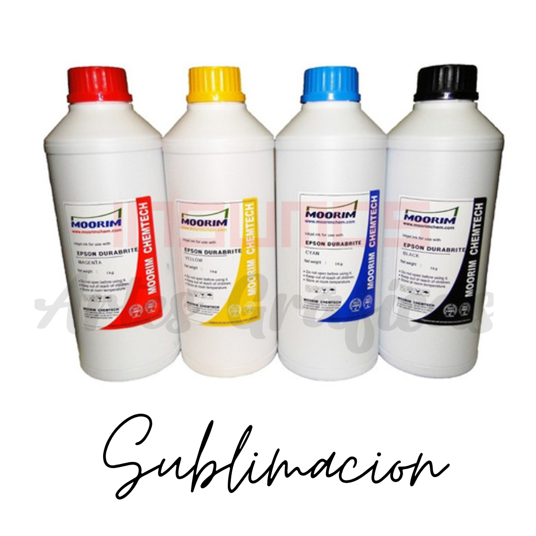 TINTAS DE SUBLIMACIÓN  X LITRO VALOR UNITARIO