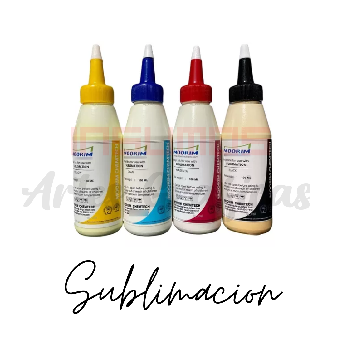 TINTAS  SUBLIMACION POR 100 ML VALOR UNITARIO