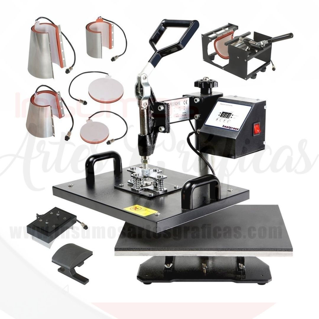 MAQUINA TERMIFIJADORA 8 en 1 38*38 CMS