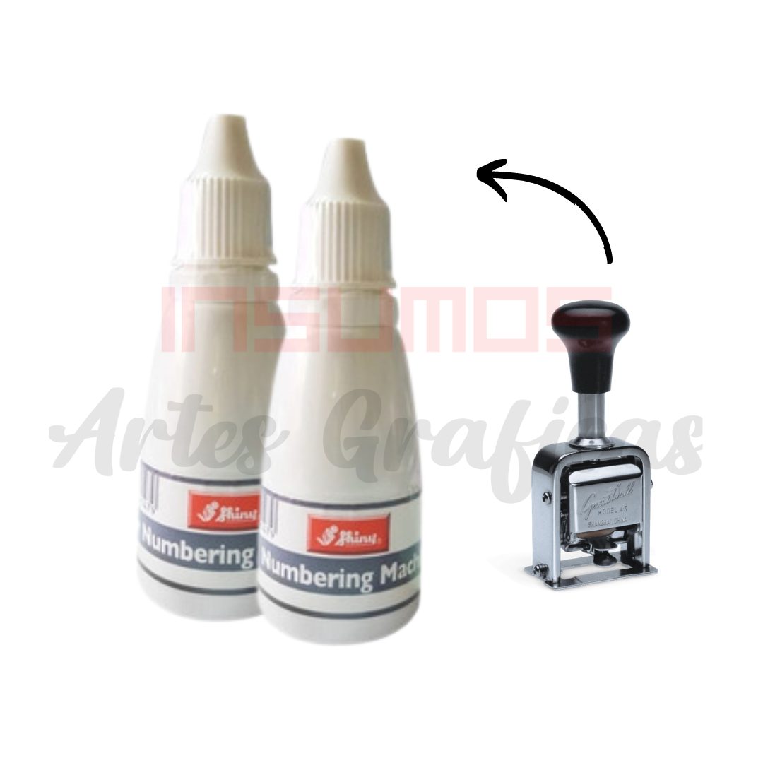 TINTA SHINY PARA NUMERADOR METALICO