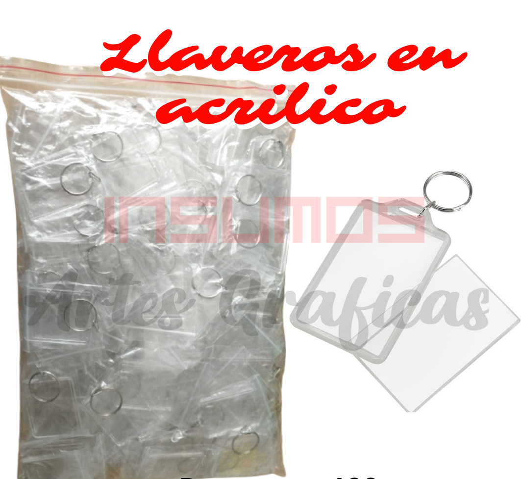 LLAVERO ACRÍLICO X 48 UNDS