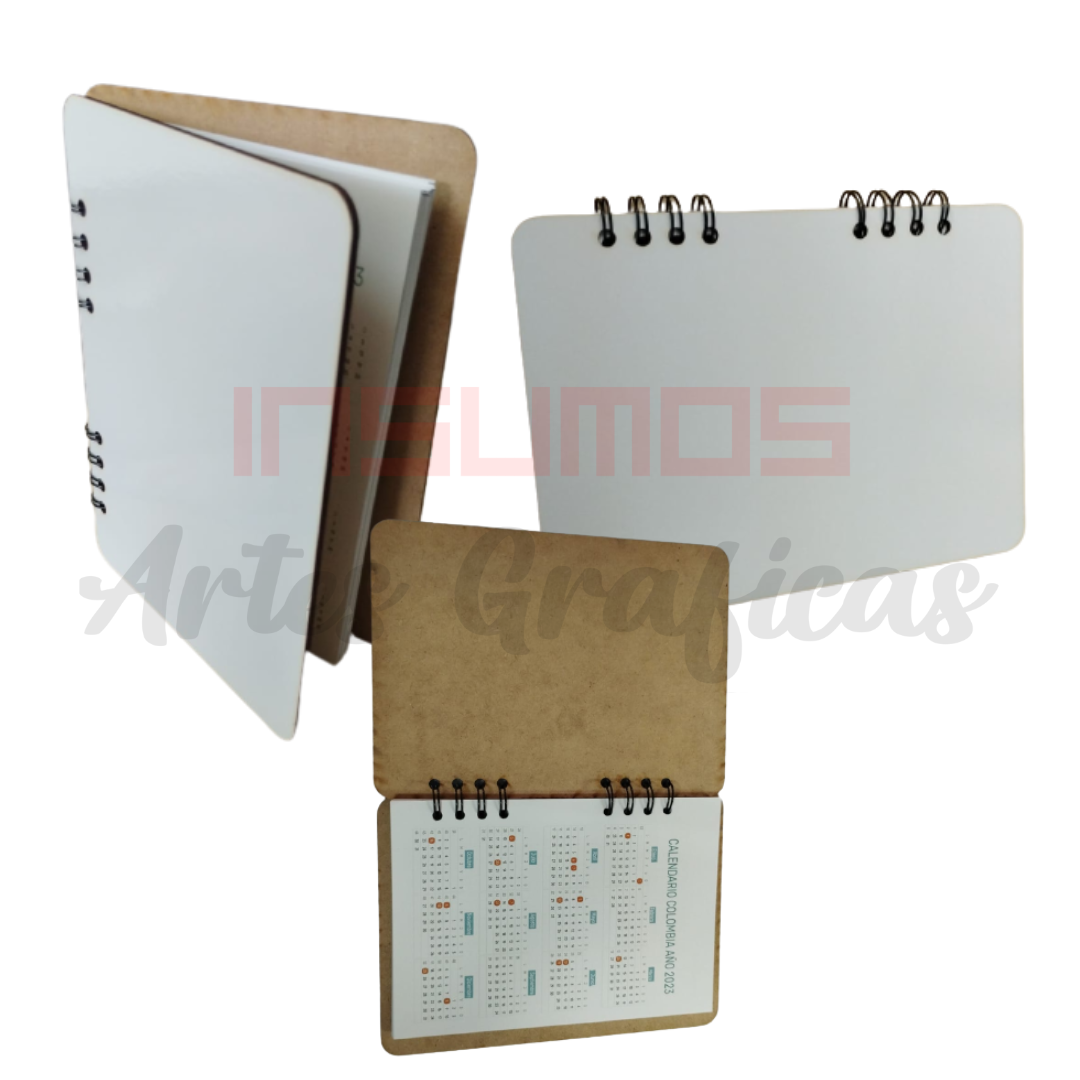 AGENDA ARGOLLADA EN MDF SUBLIMABLE