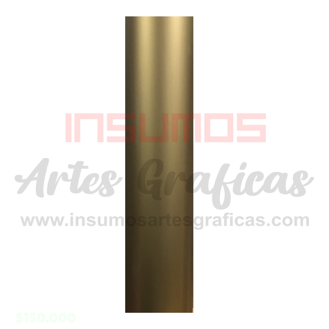 VINILO ADHESIVO DORADO MATE X METRO