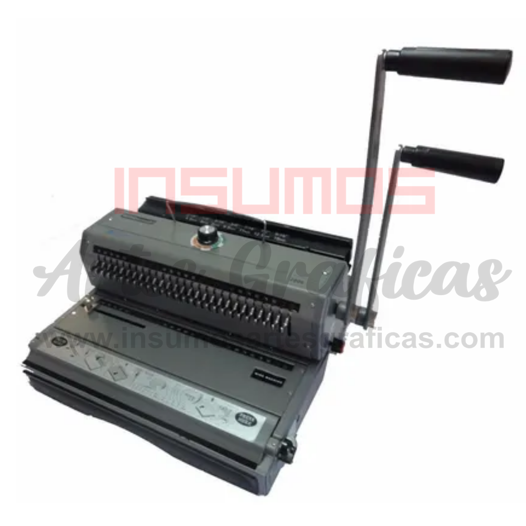 ANILLADORA DOBLE WIRE MAC PASO 2:1, HUECO REDONDO