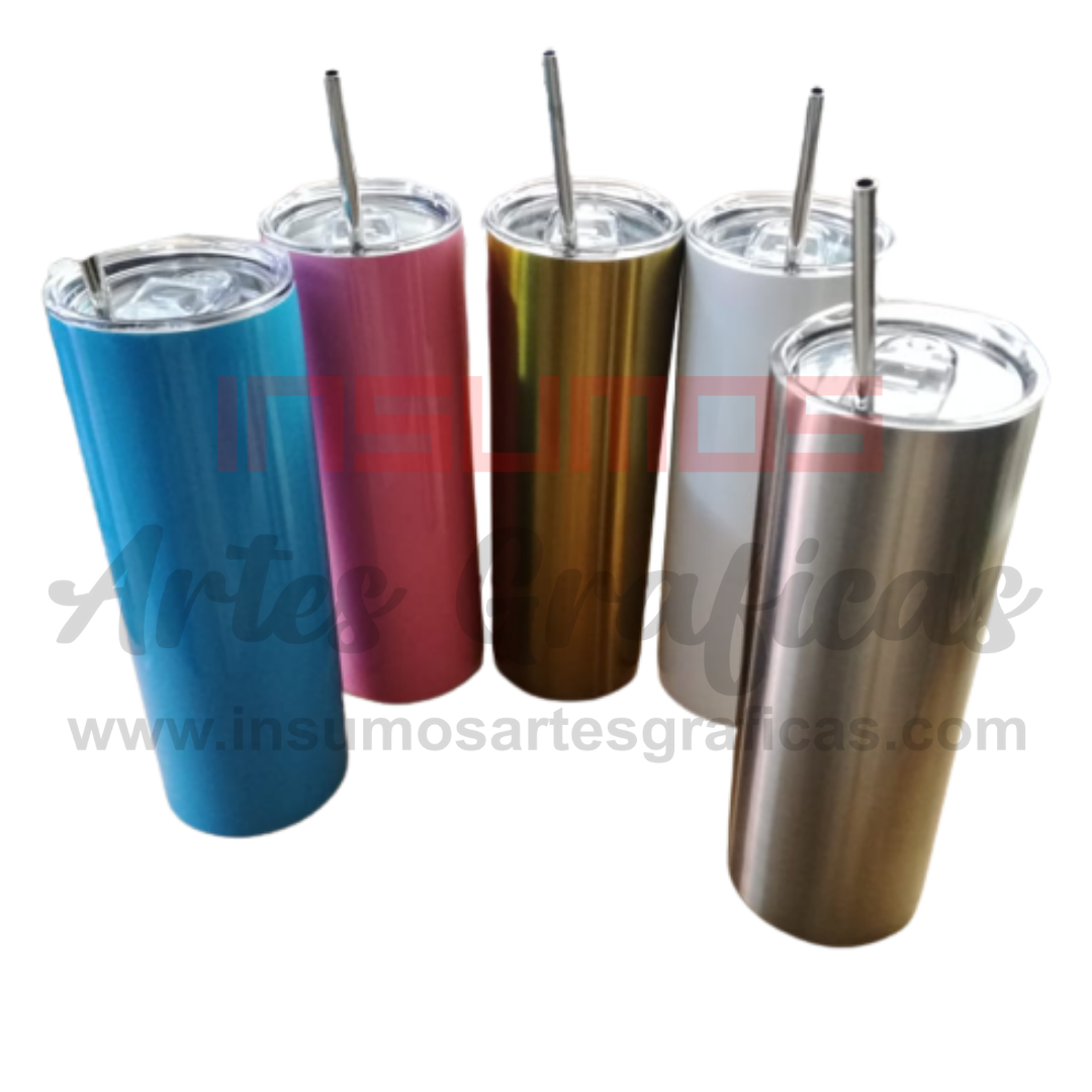 TERMO CILINDRICO TERMICO 700ML BLANCO Y PLATA (TERMICO)
