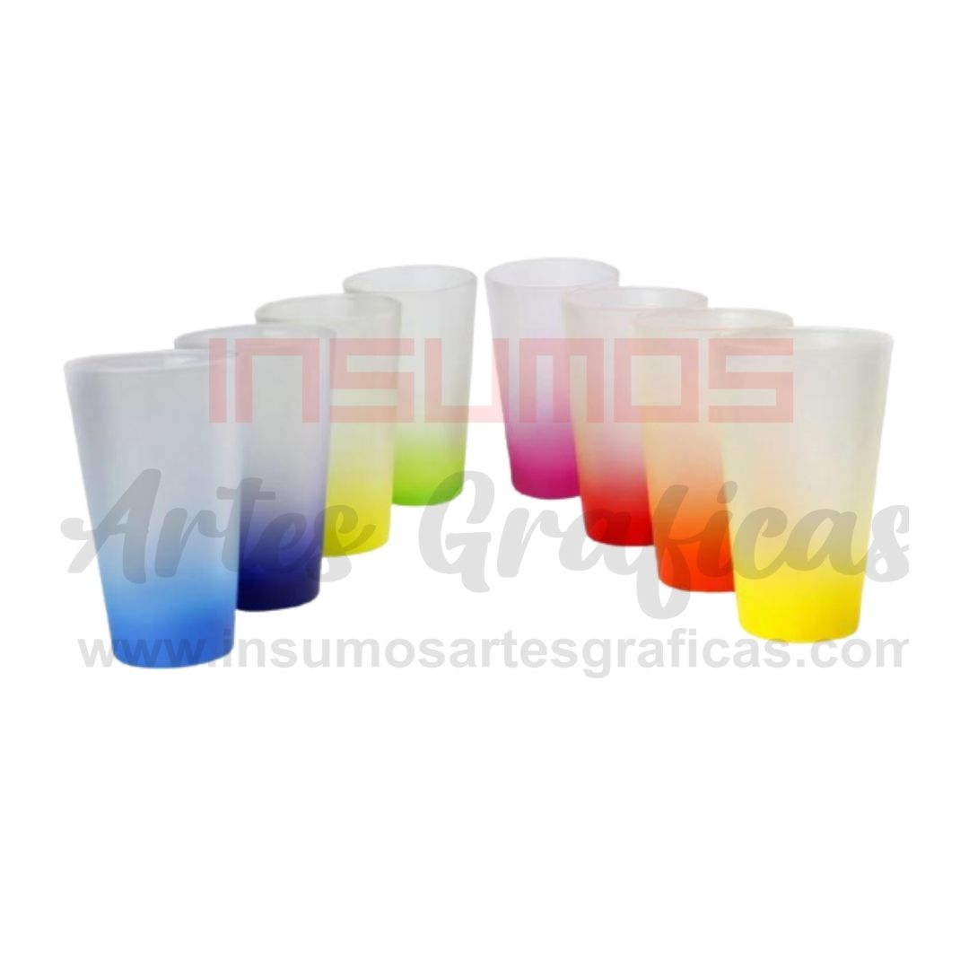 MUG CONICO OPALIZADO FONDO COLOR