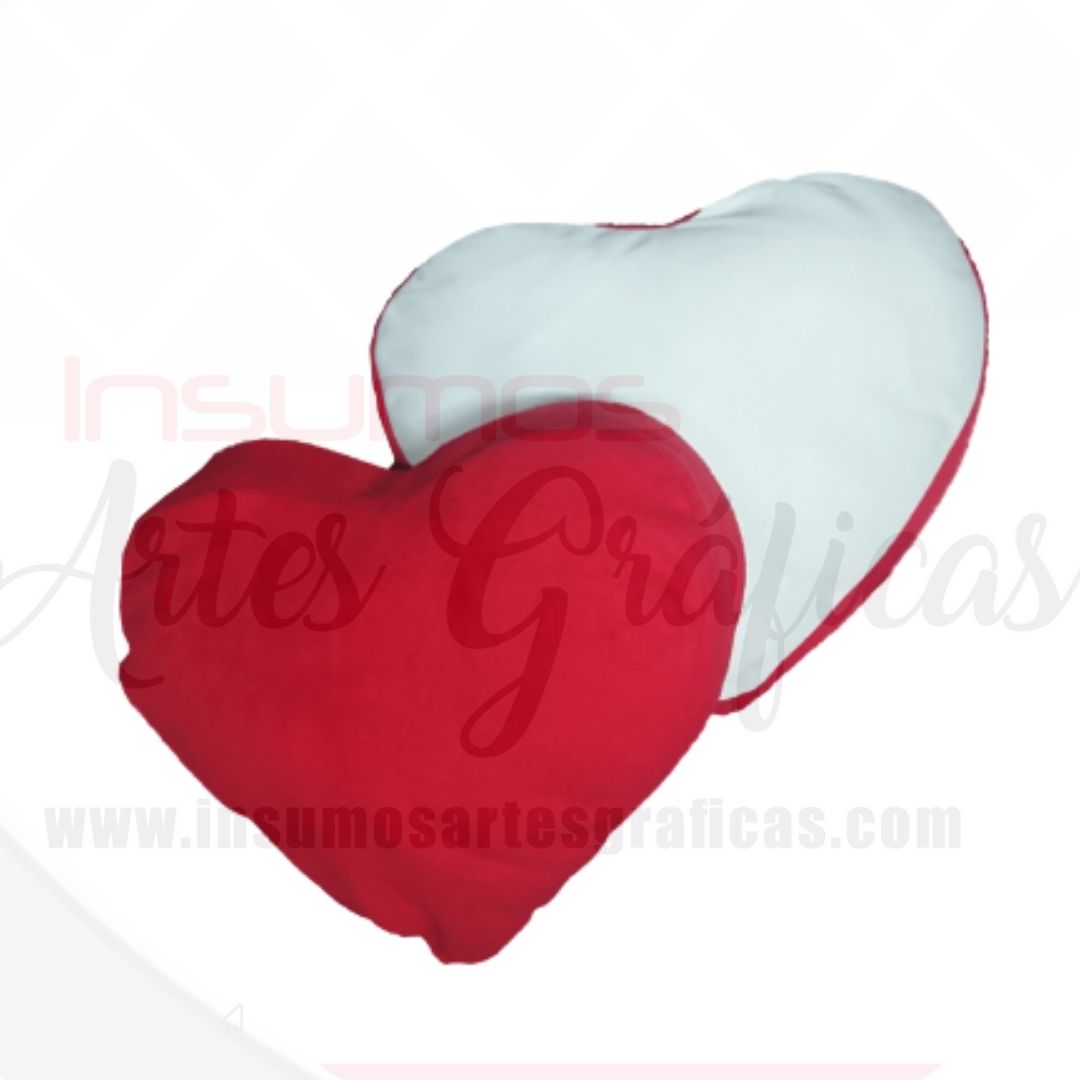 COJIN CORAZON 34X34(ROJO,FUCSIA Y ROSADO