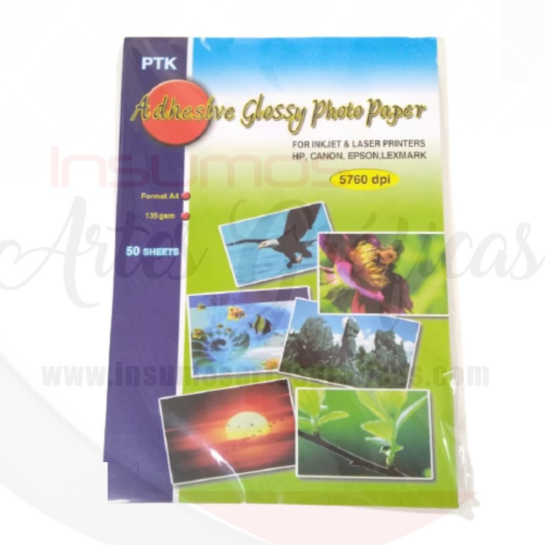 PAPEL FOTOGRAFICO ADHESIVO 115 GR*100 HOJAS